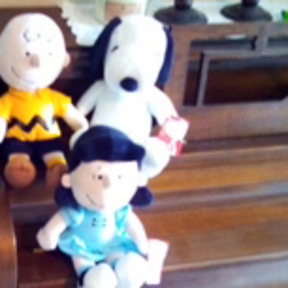 "Sold" Set Of Three Charlie Brown Lucy And Snoopy